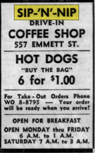 Sip-N-Nip - Jan 1960 Ad (newer photo)